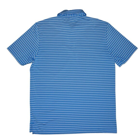 Adidas Climachill Men's Golf Polo Shirt Size M Tonal Stripe Blue/White NWT - Picture 6 of 8